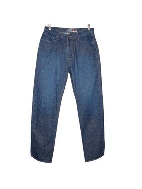 Oakley Industrial Straight Leg Denim Jeans Loose Fit 32X34 Dark Blue Retro Y2K